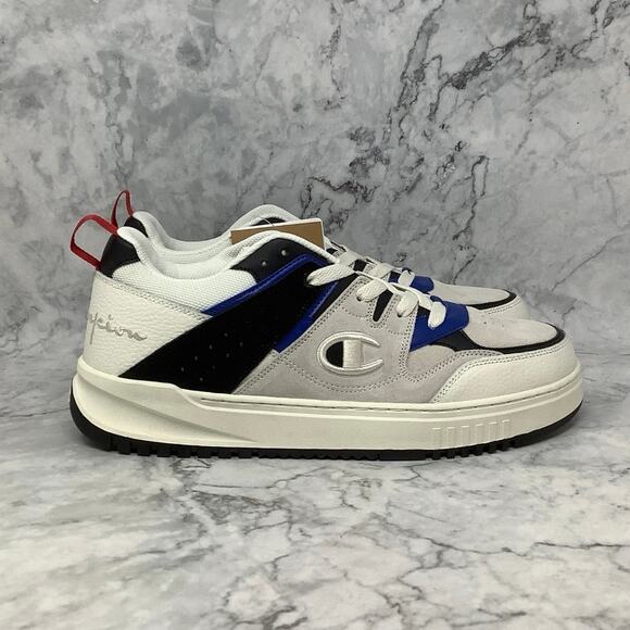 Champion White and Blue Athletic Shoes main image 6